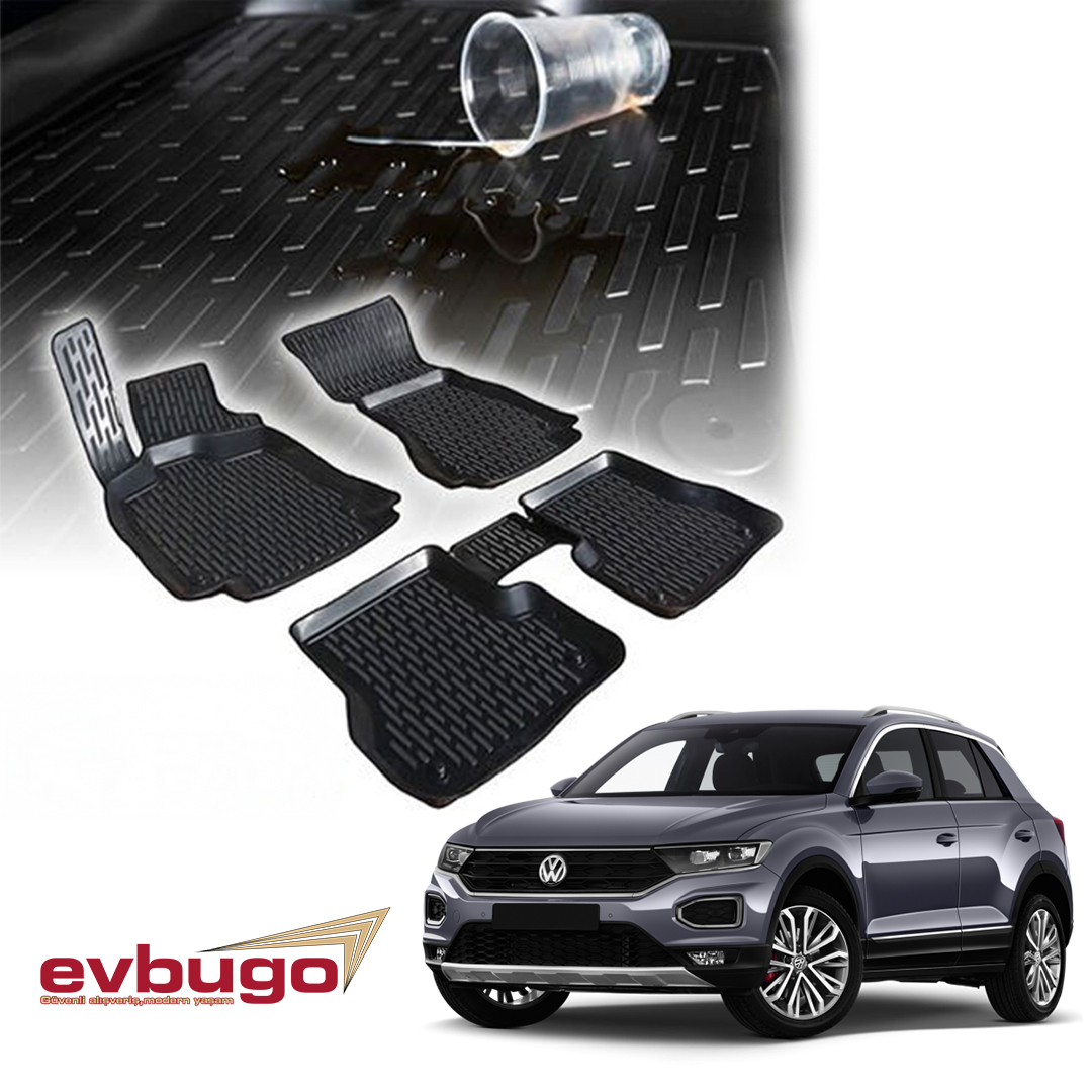 3D PASPAS SİYAH VOLKSWAGEN T-ROC 2017+